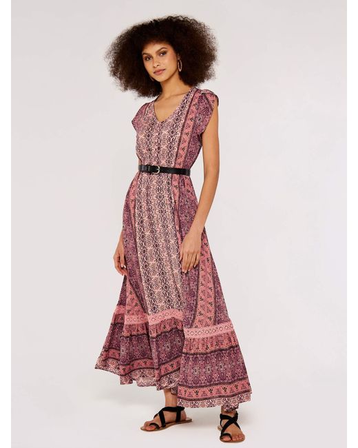Apricot Pink Sommerkleid