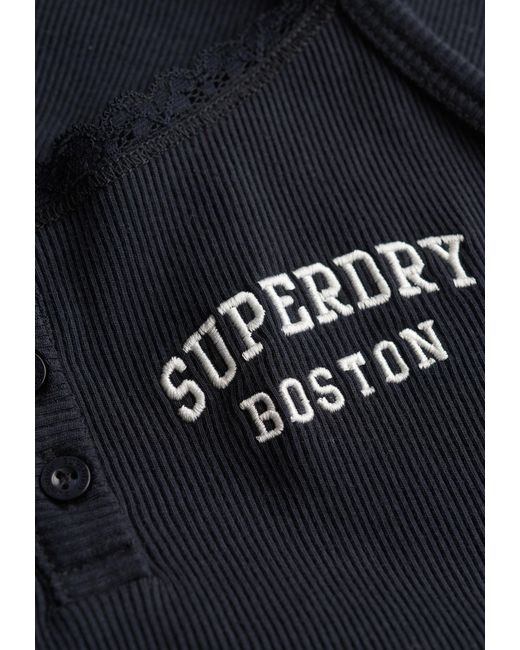 Superdry & Co Blue Top Athletic Essentials