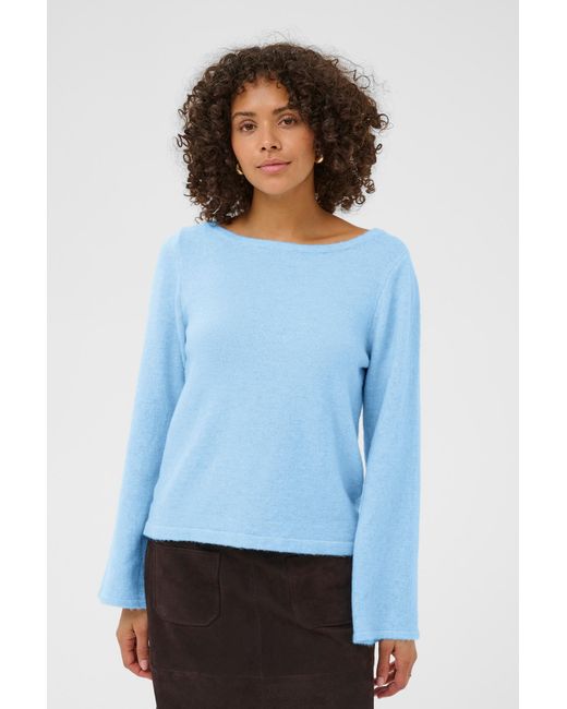 Kaffe Blue Strickpullover Kajolanda