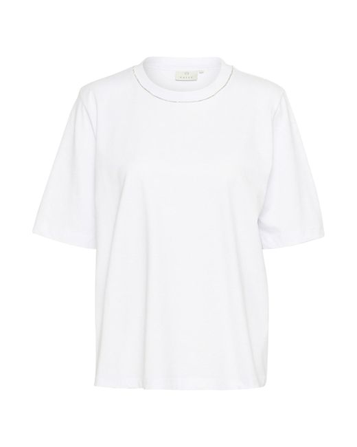 Kaffe White T-Shirt 'Ka Ivana'