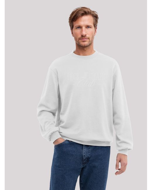 F4NT4STIC Sweatshirt Deck Chair Club Knut Und Jan in White für Herren