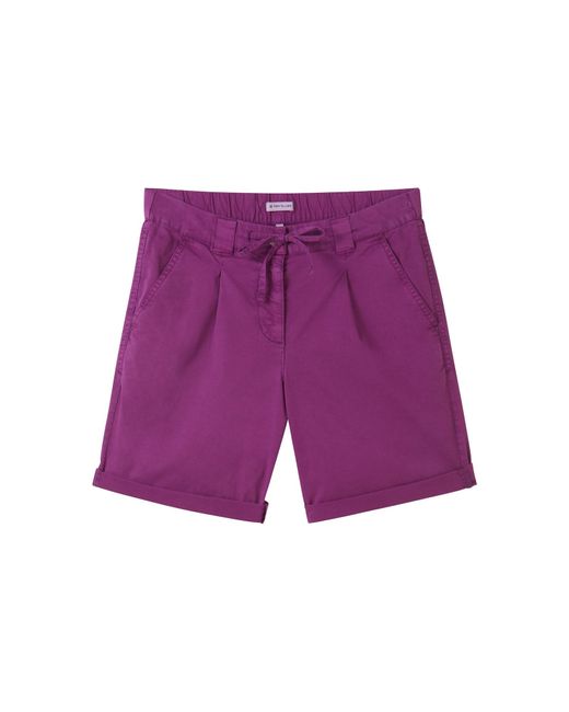 Tom Tailor Purple Shorts