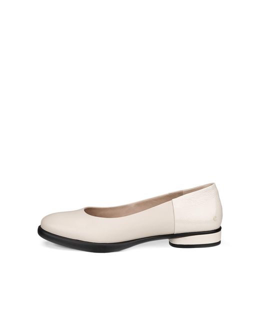 Ecco White Sculpted Luxe Ballerina Ballerina Flat
