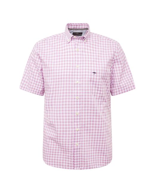 Fynch-Hatton Hemd 'summer vichy' in Pink für Herren