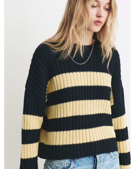 Pull&Bear Blue Pullover