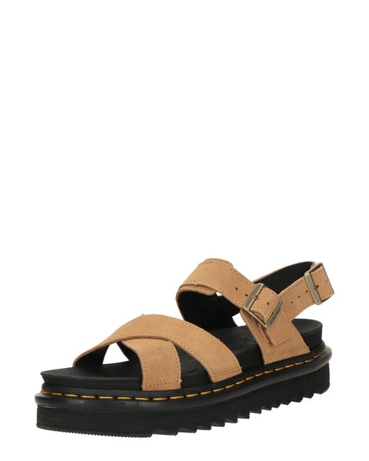 Dr. Martens Black Sandale 'Voss Ii'