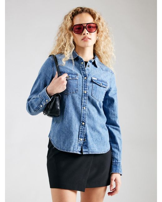 Guess Blue Bluse