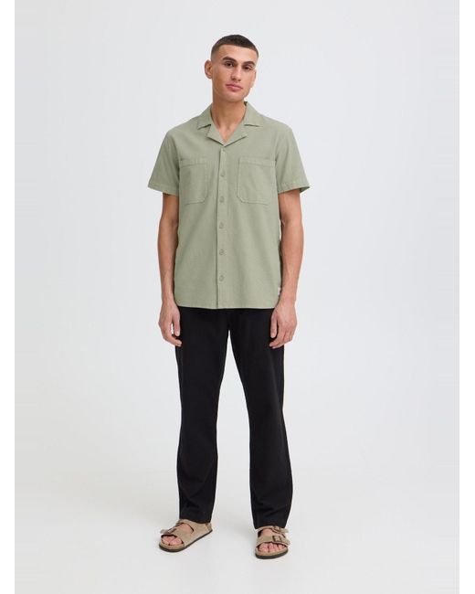 Solid Kurzarmhemd Sdneel in Green für Herren