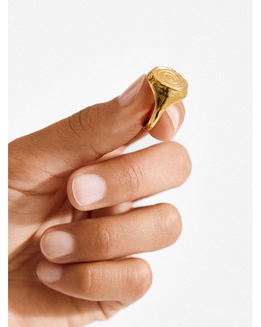 Pilgrim Ring Air in Metallic für Herren