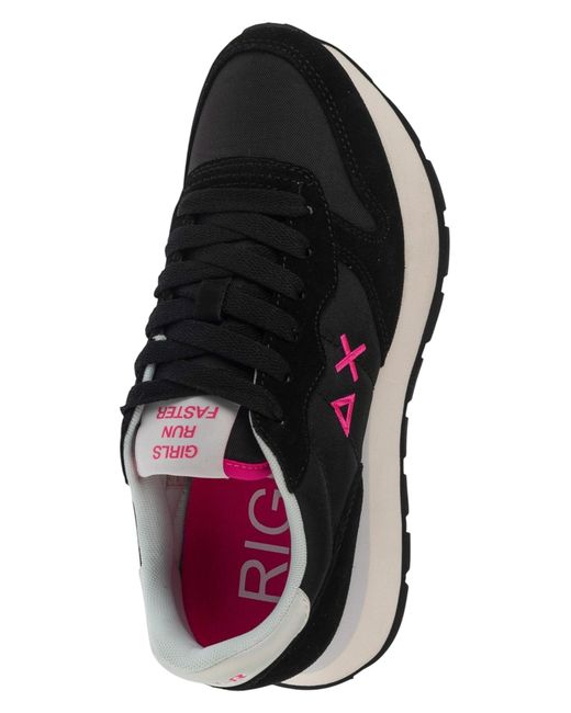 Sun 68 Black Sneaker Low Ally Solid