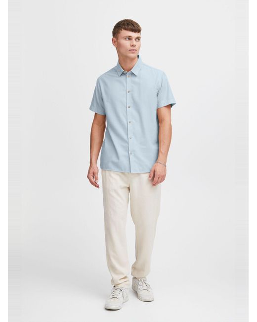 Solid Hemd Pete in Blue für Herren