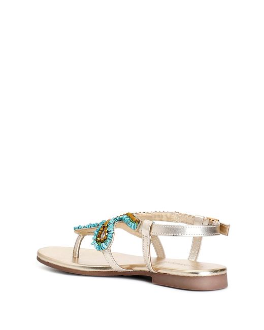CafeNoir White Caf Noir Flip Flops