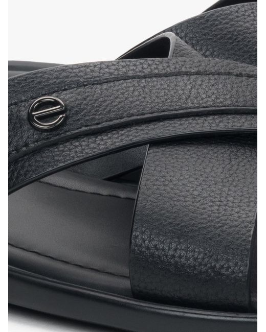 ESTRO Pantolette 16-2276 in Black für Herren