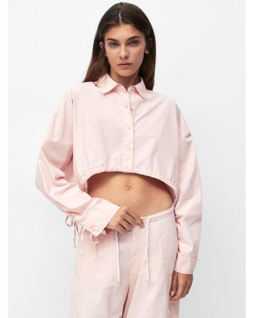 Pull&Bear Natural Bluse