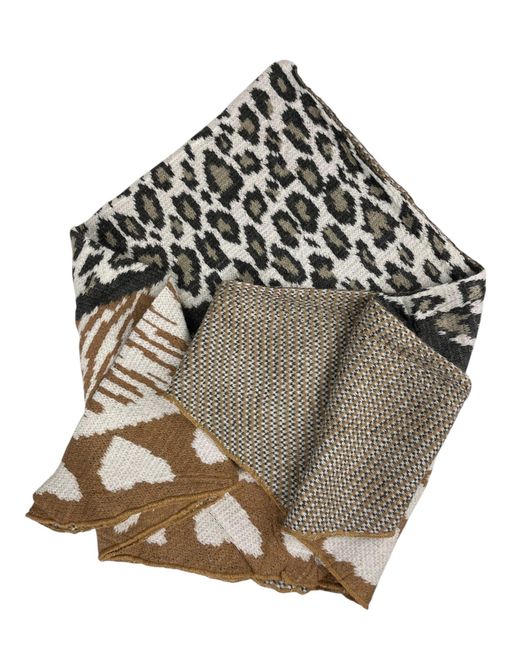 Kumixi Gray Schal Leopard