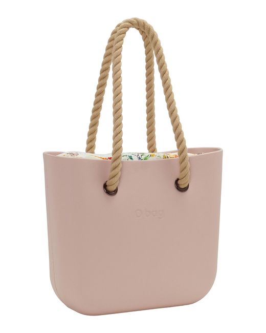 O bag Pink Shopper Tasche Wasserabweisend, Mit Innentasche Mini