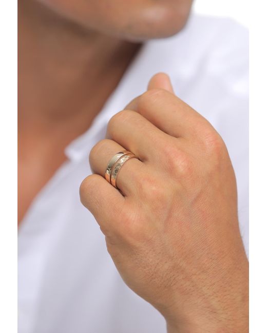 Kuzzoi Ring Set in Metallic für Herren