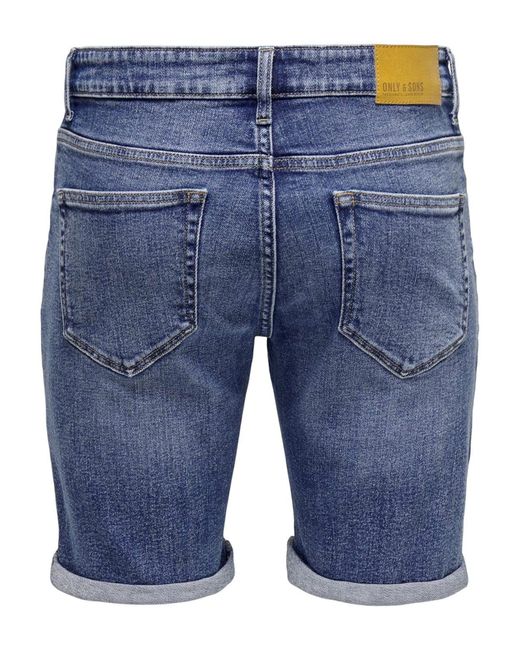 Only & Sons Shorts 'ply' in Blue für Herren