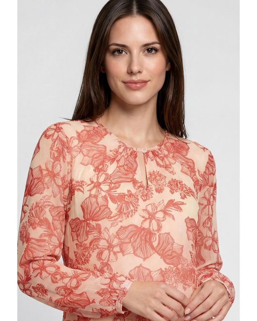 Usha Red Bluse