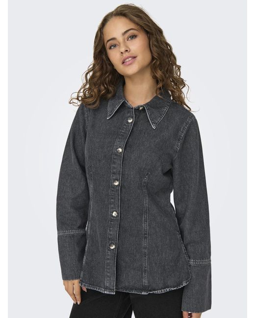 ONLY Gray Bluse 'Nara'