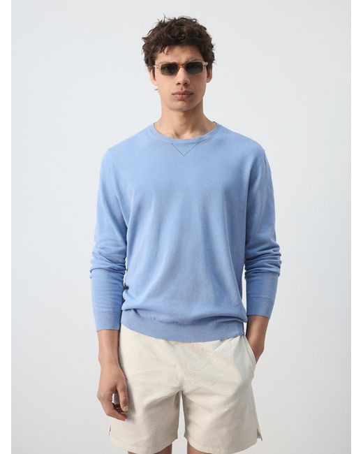 Mango Pullover Pedrosa in Blue für Herren