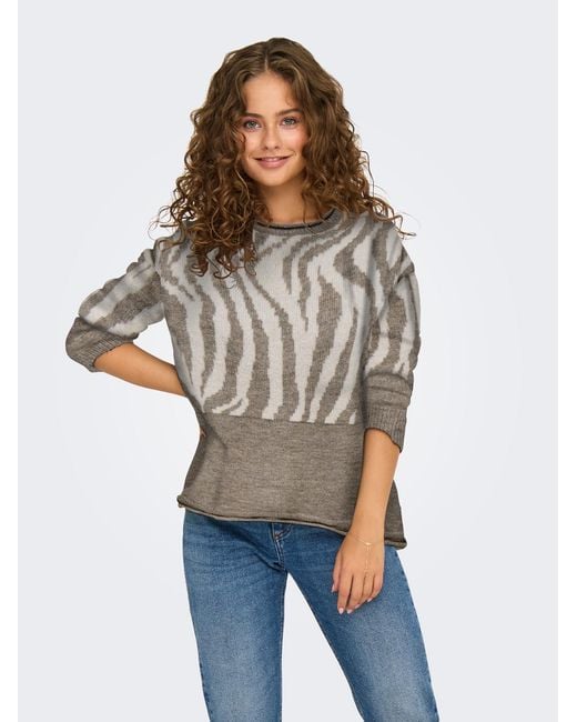 ONLY Gray Pullover Onljade