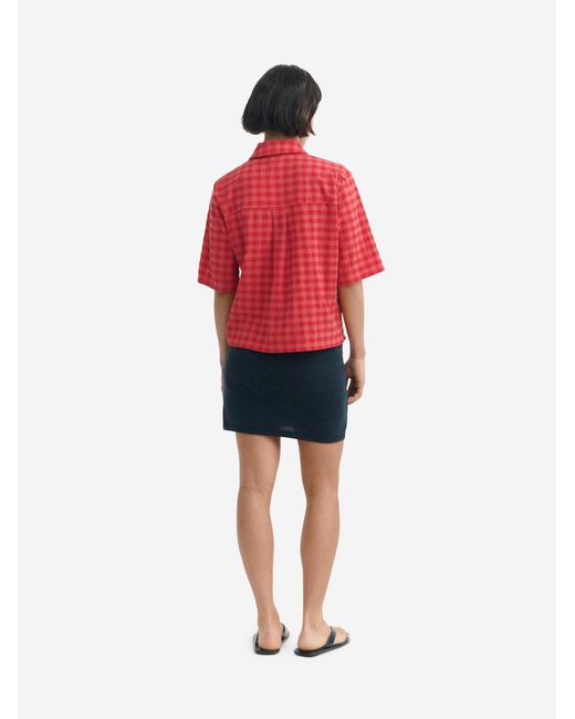 Thinking Mu Red Bluse Ane