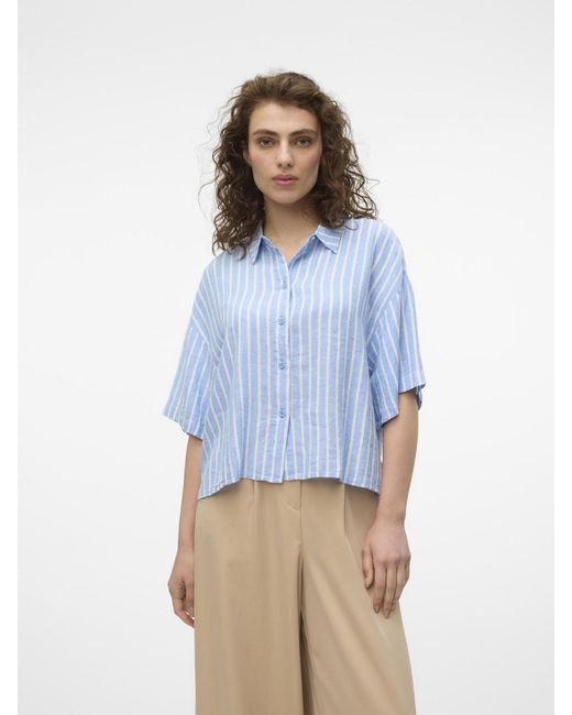 Vero Moda Blue Bluse 'Vmlinn'
