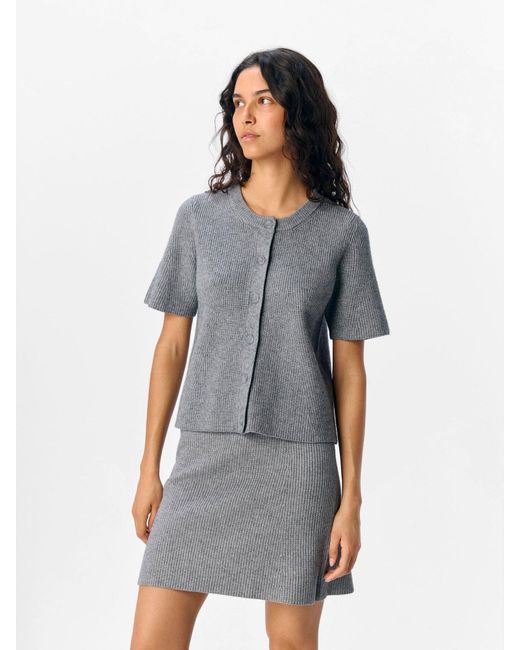 Object Gray Strickjacke