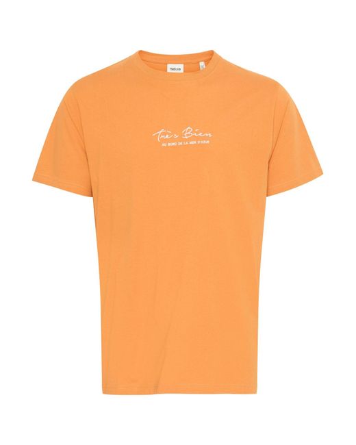 Solid Rundhalsshirt Sdpedro in Orange für Herren