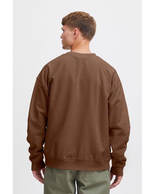 Solid Sweatshirt Hamad in Brown für Herren