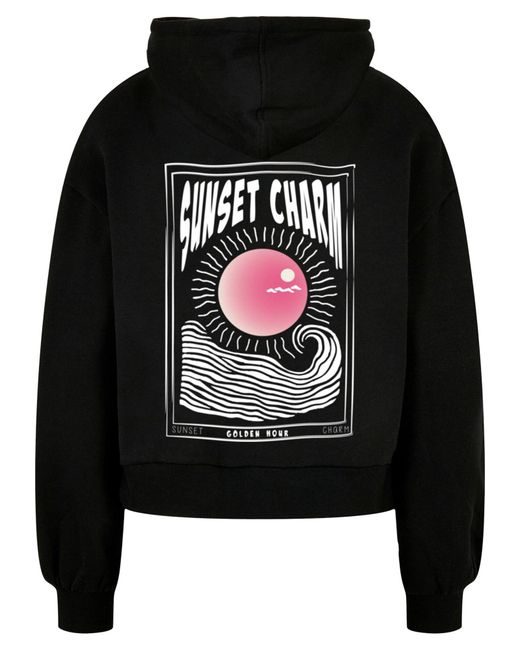 Merchcode Black Sweatshirt Sunset Charm