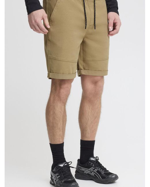 Solid Chinoshorts Henk Mit Elastischem Bund Und Tunnelzug in Natural für Herren
