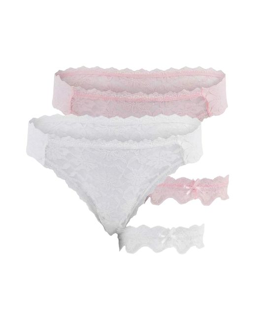 Trendyol White Set: String Und Strumpfband