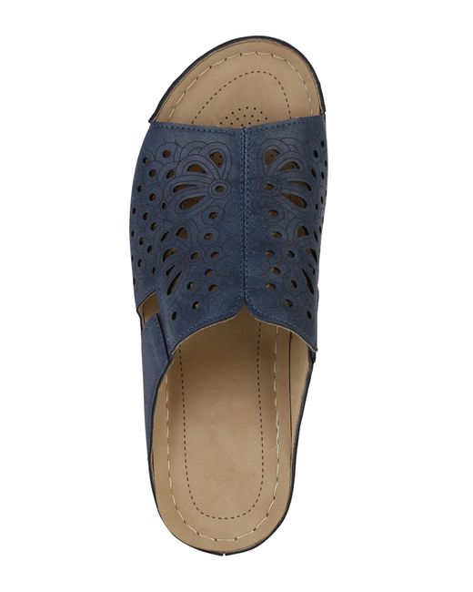 VAN HILL Blue Pantolette 'Ella'