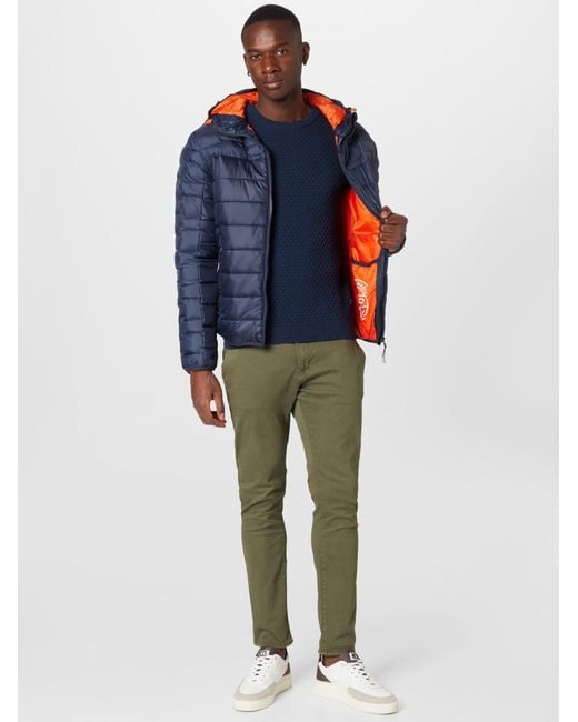Solid Pullover Clive in Blue für Herren
