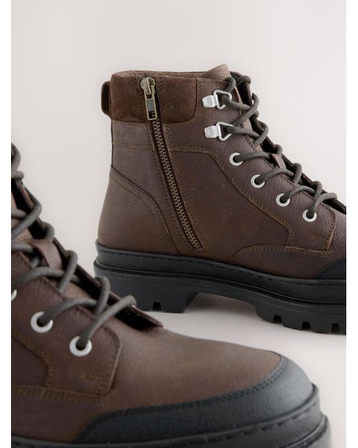 Next Schnürboots in Brown für Herren