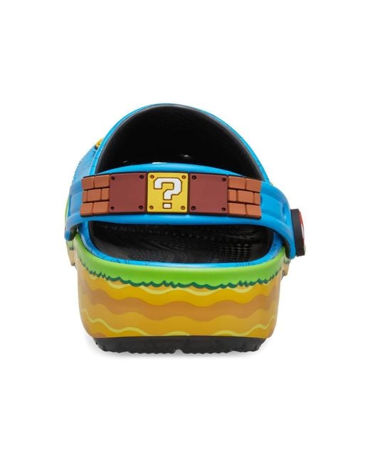 CROCSTM Blue Clogs Super Mario