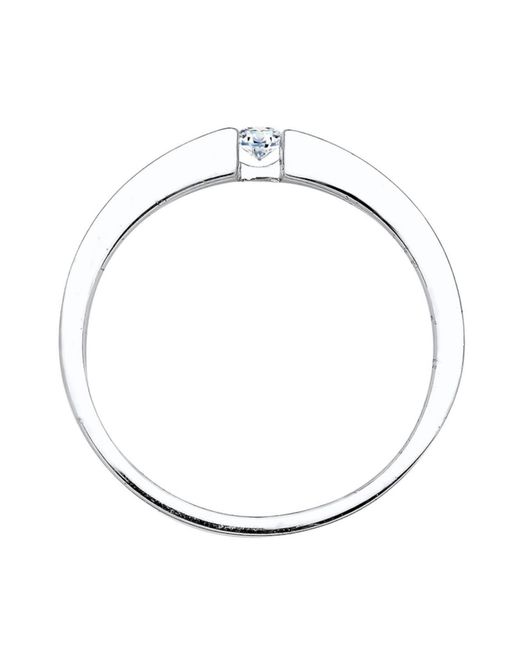 Elli DIAMONDS White Ring Ella