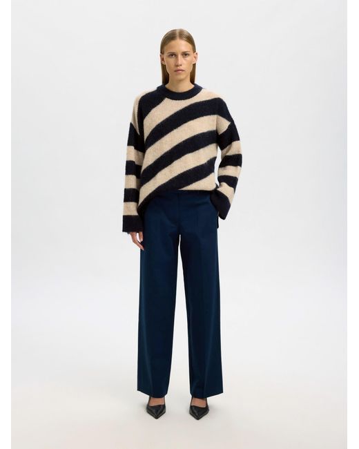SELECTED Black Pullover Slfalmina