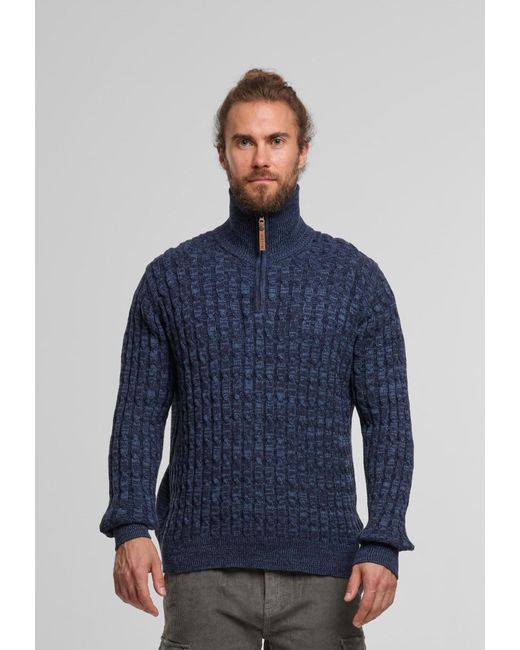 INDICODE Pullover Rufus in Blue für Herren