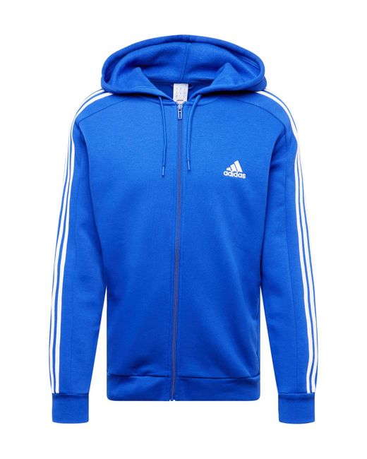 Adidas Sportsweatjacke 'essentials' in Blue für Herren