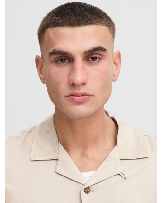 Solid Kurzarmhemd Sdpablo in Natural für Herren