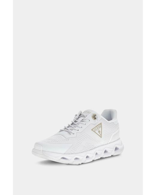 Guess White Ease Logo Laufschuhe