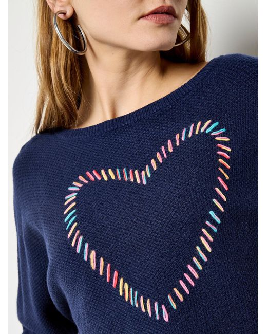 Apricot Blue Pullover