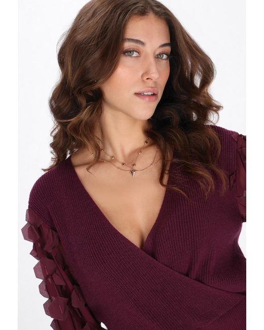 faina Purple Pullover