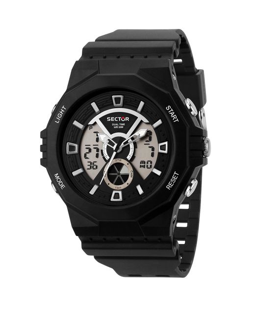 Sector Uhr in Black für Herren