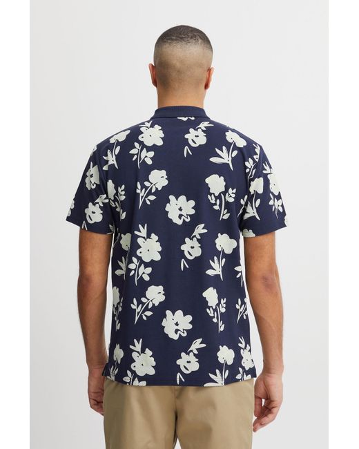 Solid Poloshirt 'fitz' in Blue für Herren