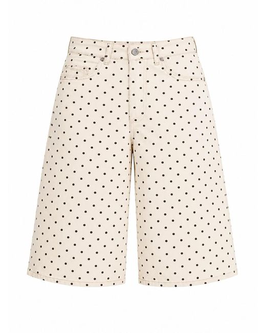 its basic Natural Its Basic Jeans Polka Bermuda Short