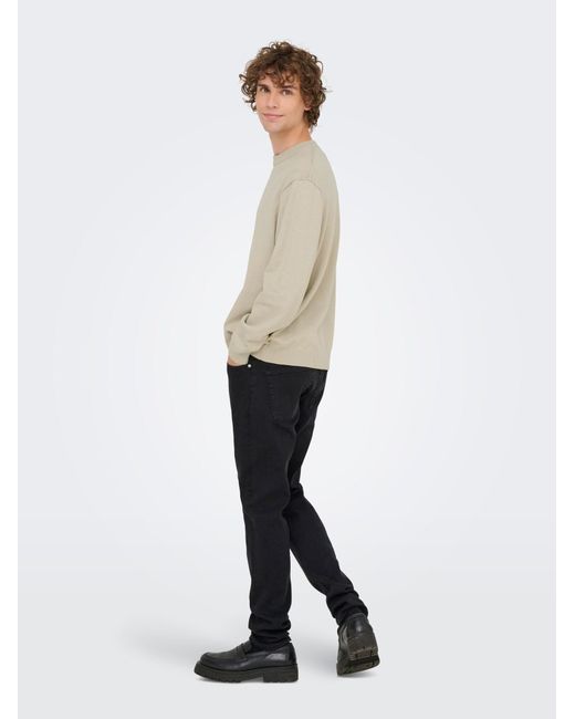 Only & Sons Pullover Onsgame in Natural für Herren